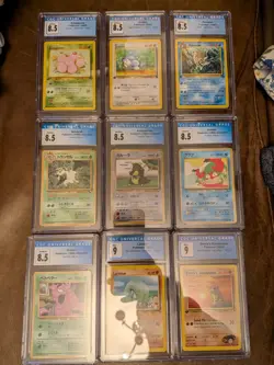 9 X CGC Graded Pokemon Cards Job Lot Mix - First Edition WOTC | Vending Series - Image 1