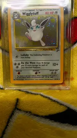 Pokemon Base Set 2 1999-2000 Wigglytuff Holo 19/130 Ace Graded 6 EX-MT Swirl - Image 2