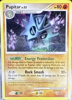 Pupitar 47/100 Uncommon Stormfront Pokemon Lightly Played - Image 2