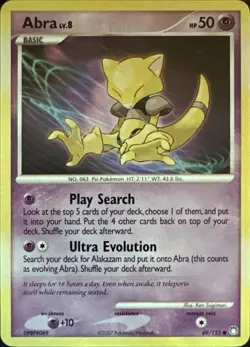 Abra 69/123 Common Mysterious Treasures Pokemon Lightly Played - Image 1