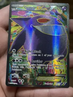 2014 POKEMON XY PHANTOM FORCES #114 GENGAR EX FULL ART ULTRA RARE HOLO ENGLISH - Image 2