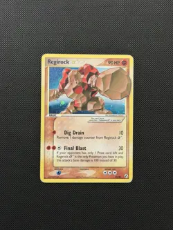 Pokemon Regirock Gold Star EX Legend Maker Ultra Rare Holo - Image 2