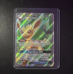 Pokemon Leafeon GX Full Art 139/156 SM Ultra Prism Holo 200HP Ultra Rare English - Image 1