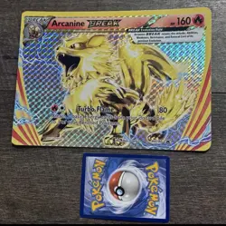 Pokemon TCG Arcanine Break Jumbo XY180 Black Star Gold Promo Holo - Image 1