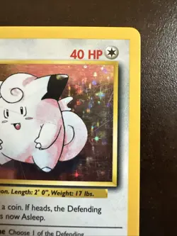 Clefairy 5/102 Holo Rare LP/MP Pokemon TCG WOTC LP/MP - Image 3