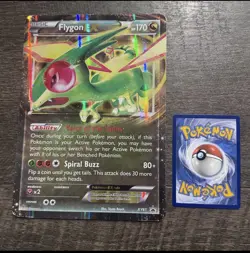 Pokemon TCG Flygon EX Jumbo XY61 Black Star Promo S&M Holo Damaged condition - Image 1