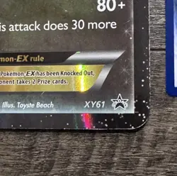 Pokemon TCG Flygon EX Jumbo XY61 Black Star Promo S&M Holo Damaged condition - Image 2