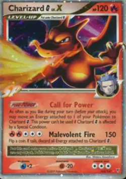 Charizard [G] LV.X - 143/147 - Rare Holo LP, English Pokemon Supreme Victors - Image 1