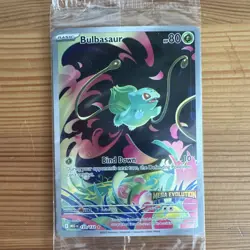 Pokemon Bulbasaur Mega Evolution Full Art Holo Rare 133/132 English SEALED - Image 1