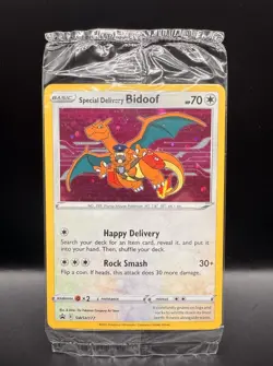 Special Delivery Bidoof SWSH177 Pokemon Center Black Star Promo SEALED Holo - Image 1