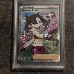 Brilliant Stars Marnie's Pride FULL ART Trainer 171/172 PSA 10 Pokemon 2022 - Image 2