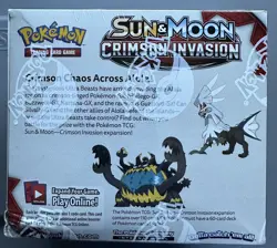 Sealed Pokemon Sun & Moon Crimson Invasion Booster Box - Image 2