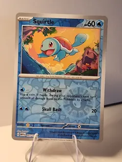 Squirtle 007/165 Sv: Scarlet & Violet 151 Reverse Holo Pokemon TCG NM - Image 1