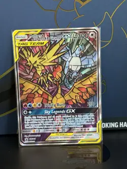 Pokemon Promos Moltres Zapdos Articuno GX SM210 Full Art Promo Holo TAG TEAM - Image 1