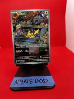 Pokemon Pikachu 173/165 Scarlet & Violet 151 Illustration Rare Full Art - Image 1