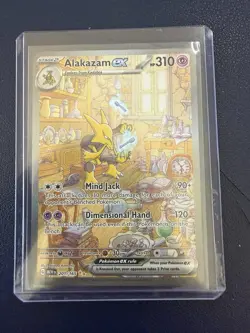 Pokemon Alakazam EX 201/165 Scarlet & Violet 151 Rare Holo 310 HP English - Image 1