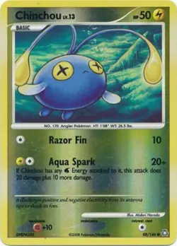 Chinchou - 88/146 - Common - Reverse Holo LP, English Pokemon Legends Awakened - Image 1