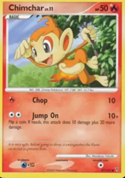 Chimchar - 97/147 - Common LP, English Pokemon Supreme Victors - Image 1