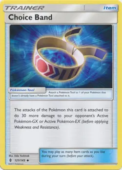 Choice Band - 121/145 - Uncommon NM, English Pokemon Guardians Rising - Image 1