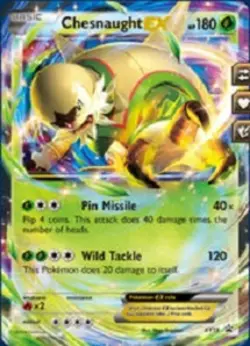 Chesnaught EX - XY18 - Kalos Power Tin Exclusive PL/MP, English Pokemon Promos - Image 1