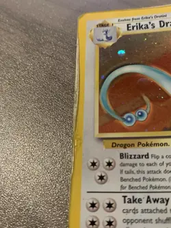 Pokemon Erika’s Dragonair Holo Rare Gym Heroes Unlimited 4/132 HP/Damaged - Image 5