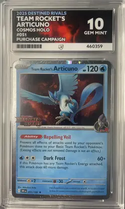 ACE 10 Team Rocket’s Articuno Best Buy Promo Pokemon Destined Rivals - Image 1