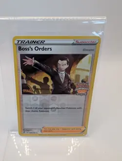 Pokemon Boss's Orders 154/192 Regional Championships STAFF Promo Rev Holo NM!! - Image 1