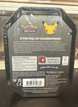 Pokemon Celebrations TCG Lance/Charizard V 25th Anniversary Tin -Factory Sealed - Image 2
