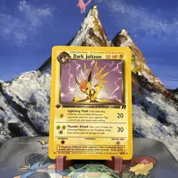 Dark Jolteon - 38/82 Pokemon Team Rocket - 1st Edition LP - Image 1
