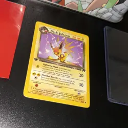 Dark Jolteon - 38/82 Pokemon Team Rocket - 1st Edition LP - Image 5