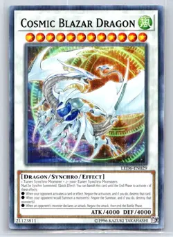 Cosmic Blazar Dragon Common Legendary Duelists: Magical Hero LED6-EN029 LP - Image 1