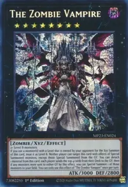 Yugioh! The Zombie Vampire - MP23-EN024 - Prismatic Secret Rare - 1st Edition Ne - Image 1