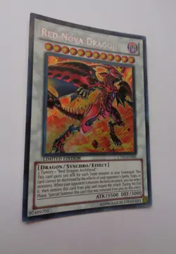 Red Nova Dragon CT07-EN005 (Secret Rare, Limited Ed, Played / MP) Yugioh - Image 1