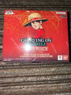 One Piece Booster Box OP 13 Carrying On His Will ENGLISH + SEALED - Image 1