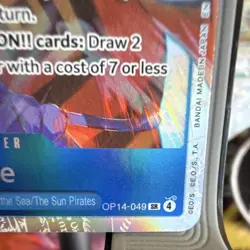 Bandai Jinbe OP14-049 SR Holo Character Card One Piece CCG Super Rare English - Image 4