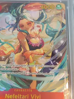 2023 One Piece Nefeltari Vivi PSA 10 Alternate Art Op-04 118 - Image 2