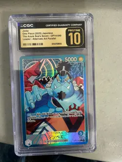 TCG 2025 One Piece JPN Azure Seven Seas #040 Jinbe CGC 10 PRISTINE - Image 1