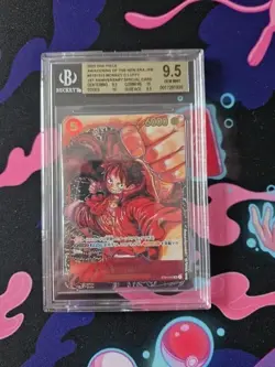 BGS 9.5 Monkey.D.Luffy ST01-012 Alternate Art 1st Anniversary Japanese - Image 1