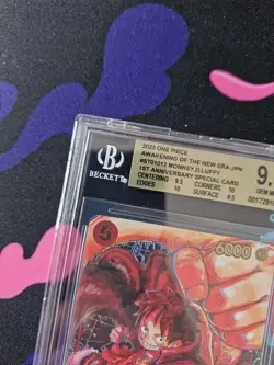 BGS 9.5 Monkey.D.Luffy ST01-012 Alternate Art 1st Anniversary Japanese - Image 2