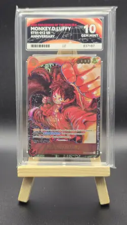 One Piece TCG Monkey.D.Luffy Alt Art ST01-012 Awakening of the New Era - ACE 10 - Image 1