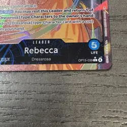 One Piece CCG Rebecca Leader Alt Art OP15-039 English - Image 2