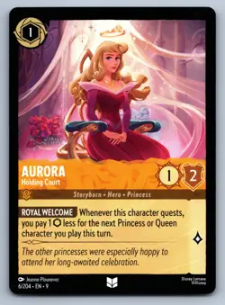Disney Lorcana Aurora - Holding Court Fabled Uncommon #6/204 NM - Image 1