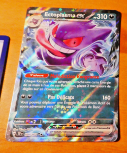 POKEMON CARD HOLO CARTE Ectoplasma Ex 104/162 TEF FR NM 2024 - Image 1