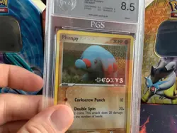 Pokemon Karte Card Phanpy Ex Deoxys Reverse Holo Stamp PGS PSA 8.5 NM-MINT Eng - Image 4