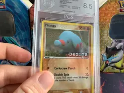 Pokemon Karte Card Phanpy Ex Deoxys Reverse Holo Stamp PGS PSA 8.5 NM-MINT Eng - Image 5