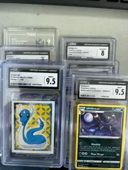 Lot of (11) Assorted Pokemon Slabbed Cards W/ Umbreon - Image 1