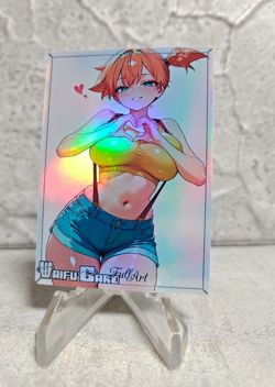 Misty Trading Card Waifu Goddess Story Anime Girl holo Karte Manga Full Art - Image 1