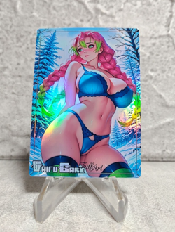 Mitsuri Trading Card Waifu Goddess Story Anime Girl holo Karte Manga Full Art - Image 1