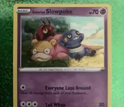Pokemon trading card Galarian Slowpoke SWSH126 Black Star Promo Holo - Image 2