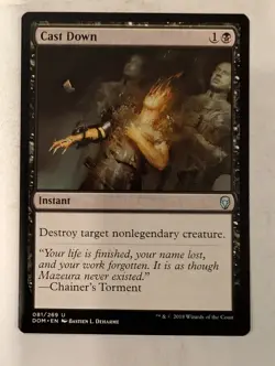 Cast Down - Dominaria - Magic the Gathering MTG Nice! - Image 1